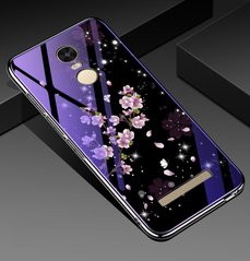 Чохол Glass-Case для Xiaomi Redmi Note 3 / Note 3 Pro бампер Sakura
