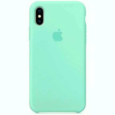 Чехол Silicone Сase для Iphone XS бампер накладка Marine Green