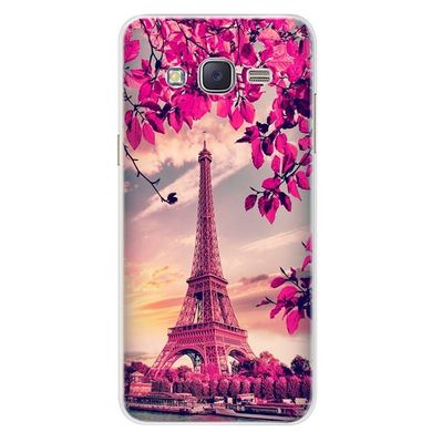 Чехол Print для Samsung J3 2016 / J320 / J300 силиконовый бампер Paris in flowers