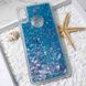 Чехол Glitter для Xiaomi Mi Max 3 Бампер Жидкий блеск Синий