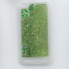 Чехол Glitter для Xiaomi Redmi 5a Бампер Жидкий блеск салатовый