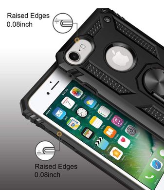 Чохол Shield для Iphone SE 2020 броньований Бампер з підставкою Black