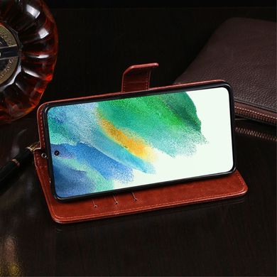 Чехол Idewei для Xiaomi Redmi Note 12 5G книжка кожа PU с визитницей коричневый