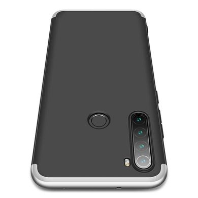 Чехол GKK 360 для Xiaomi Redmi Note 8 бампер оригинальный Black-Silver