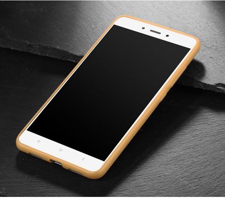 Чехол MAKAVO для Xiaomi Redmi Note 4X / Note 4 Global Version Бампер Матовый ультратонкий золотой