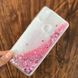 Чехол Glitter для Xiaomi Mi A2 Lite / Redmi 6 Pro Бампер Жидкий блеск сердце Розовый