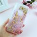 Чехол Glitter для Xiaomi Redmi 7 Бампер Жидкий блеск звезды Розовый