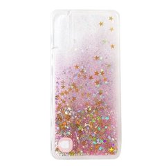 Чохол Glitter для Samsung Galaxy A10 2019 / A105 бампер Рідкий блиск зірки Рожевий