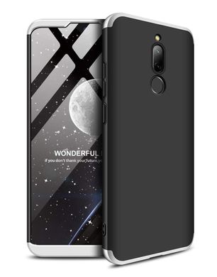 Чехол GKK 360 для Xiaomi Redmi 8 бампер оригинальный Black-Siilver