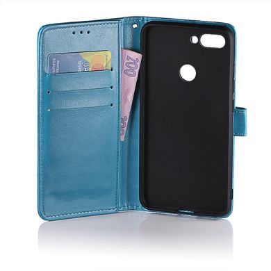 Чехол Idewei для Xiaomi Mi 8 Lite книжка кожа PU голубой