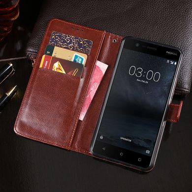 Чехол Idewei для Nokia 5 книжка кожа PU коричневый