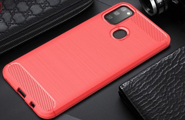 Чехол Carbon для Samsung Galaxy M30s / M307F бампер оригинальный Red