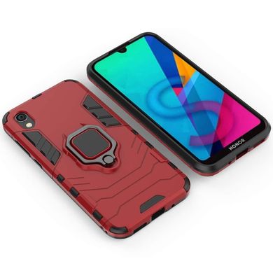 Чохол Iron Ring для Huawei Y5 2019 протиударний бампер з підставкою Red