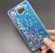 Чехол Glitter для Samsung Galaxy A7 2017 / A720 Бампер Жидкий блеск Синий