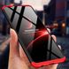 Чехол GKK 360 для Xiaomi Redmi Note 9S бампер оригинальный Black-Red