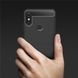 Чехол Carbon для Xiaomi Mi Max 3 бампер черный