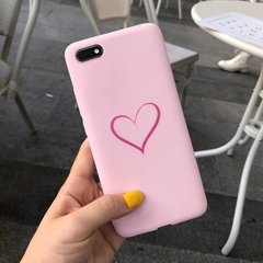 Чохол Style для Huawei Y5 2018 / Y5 Prime 2018 (5.45 ") Бампер силіконовий Рожевий Heart