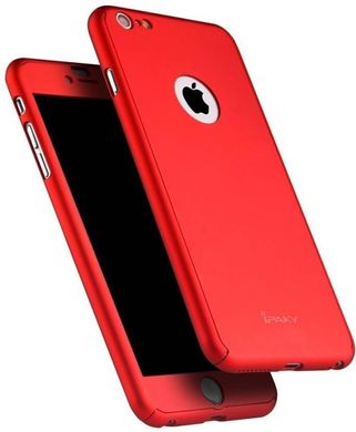 Чехол Ipaky для Iphone 6 / 6s бампер + стекло 100% оригинальный 360 с вырезом Red