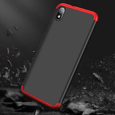 Чехол GKK 360 для Xiaomi Redmi 7A бампер противоударный Black-Red