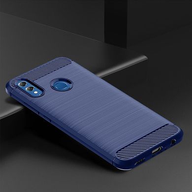 Чехол Carbon для Huawei P Smart 2019 / HRY-LX1 бампер Blue