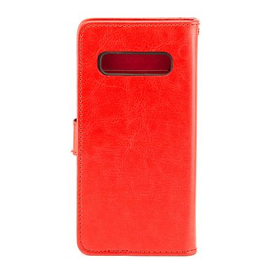 Чехол Idewei для Samsung Galaxy S10 / G973 книжка кожа PU с визитницей красный