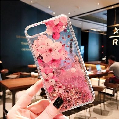 Чехол Glitter для Iphone 5 / 5s / SE бампер жидкий блеск Sakura