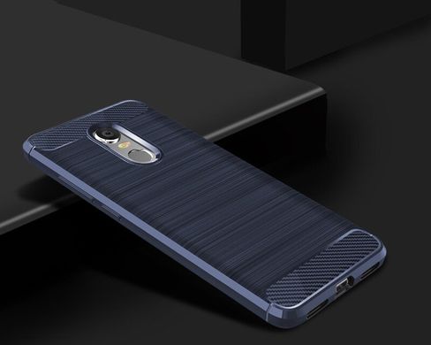 Чехол Carbon для Xiaomi Redmi 5 (5.7") бампер Blue