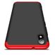 Чехол GKK 360 для Xiaomi Redmi 7A бампер противоударный Black-Red