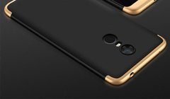 Чохол GKK 360 для Xiaomi Redmi Note 4X / Note 4 Global Version бампер оригінальний Gold + Black