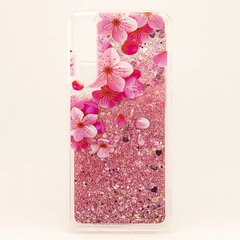 Чехол Glitter для Xiaomi Mi 9 SE Бампер Жидкий блеск Sakura УЦЕНКА