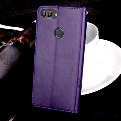 Чехол Clover для Huawei P Smart 2018 / FIG-LX1 / FIG-LA1 книжка кожа PU фиолетовый