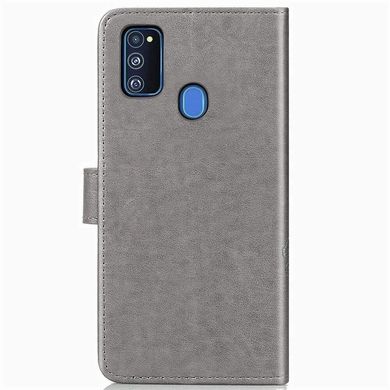 Чехол Clover для Samsung Galaxy M21 / M215 книжка кожа PU серый