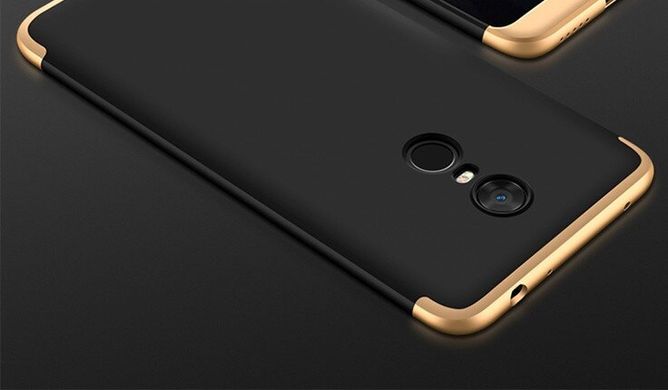Чехол GKK 360 для Xiaomi Redmi Note 4X / Note 4 Global Version бампер оригинальный Gold+Black