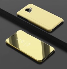 Чохол Mirror для Samsung A6 2018 / A600F книжка дзеркальний Clear View Gold