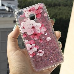 Чохол Glitter для Xiaomi Redmi 4x / 4х Pro Бампер Рідкий блиск Sakura