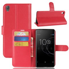 Чехол IETP для Sony Xperia XA1 Plus / G3412 / G3416 / G3421 / G3423 книжка кожа PU красный