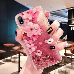 Чохол Glitter для Xiaomi Redmi 7A Бампер Рідкий блиск Sakura