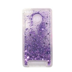 Чохол Glitter для Xiaomi Redmi 3s / 3 Pro Бампер Рідкий блиск фіолетовий