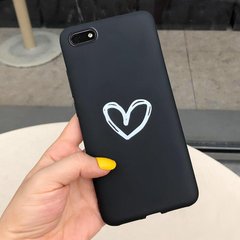 Чохол Style для Huawei Y5 2018 / Y5 Prime 2018 (5.45 ") Бампер силіконовий Чорний Heart