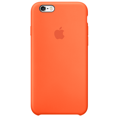 Чехол Silicone Сase для Iphone 6 / Iphone 6s бампер накладка Spicy Orange