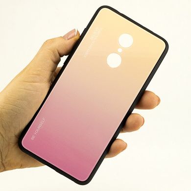 Чохол Gradient для Xiaomi Redmi 5 Plus (5.99 ") бампер накладка Beige-Pink
