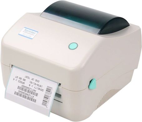 Термопринтер етикеток Xprinter XP-450B наклейок Нової пошти штрих-коду 108 + підставка в подарунок