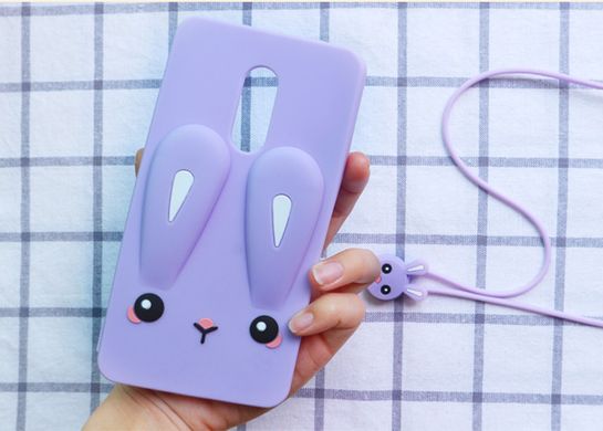 Чехол Funny-Bunny 3D для Xiaomi Redmi Note 4x / Note 4 Global (Snapdragon) Бампер резиновый сиреневый