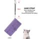 Чехол Embossed Cat and Dog для Iphone 7 / 8 книжка с узором кожа PU с визитницей фиолетовый