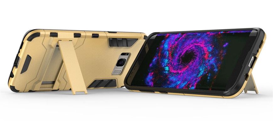 Чехол Iron для Samsung Galaxy S8 / G950 бронированный бампер Броня Gold