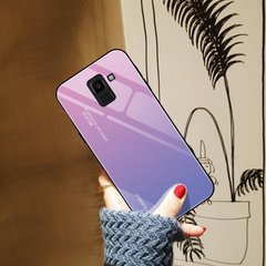 Чохол Gradient для Samsung J6 2018 / J600 бампер накладка Pink-Purple