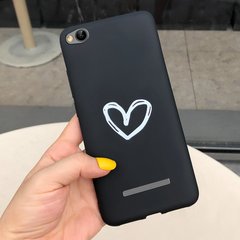 Чехол Style для Xiaomi Redmi 4A Бампер черный Heart