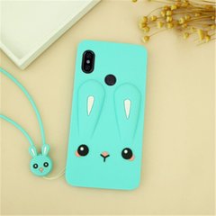Чехол Funny-Bunny 3D для Xiaomi Redmi Note 5 Global / Note 5 Pro бампер резиновый Голубой