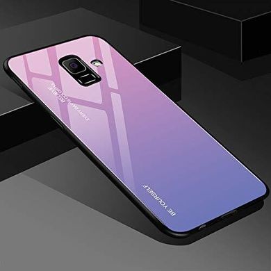 Чохол Gradient для Samsung J6 2018 / J600 бампер накладка Pink-Purple