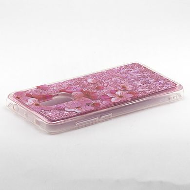 Чехол Glitter для Xiaomi Redmi Note 4x / Note 4 Global Бампер Жидкий блеск Sakura